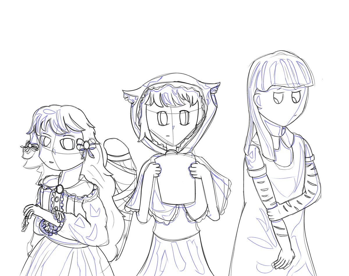 I use to hate drawing frills, now I hate drawing them more. WIP

#artmoots #WIP #sketch #rkgk