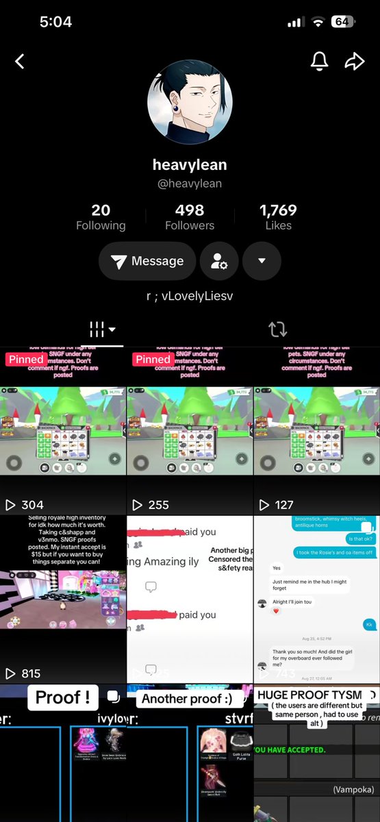 YourXyy's tweet photo. This y you check peoples profiles, names check everything before you accept a crosstrade this person, had weird trades and didnt show her user other than display names. i hope to help you from this person! Dont trade! She must have a main!

#adoptme #royalehigh https://t.co/wHnjwEHCZU