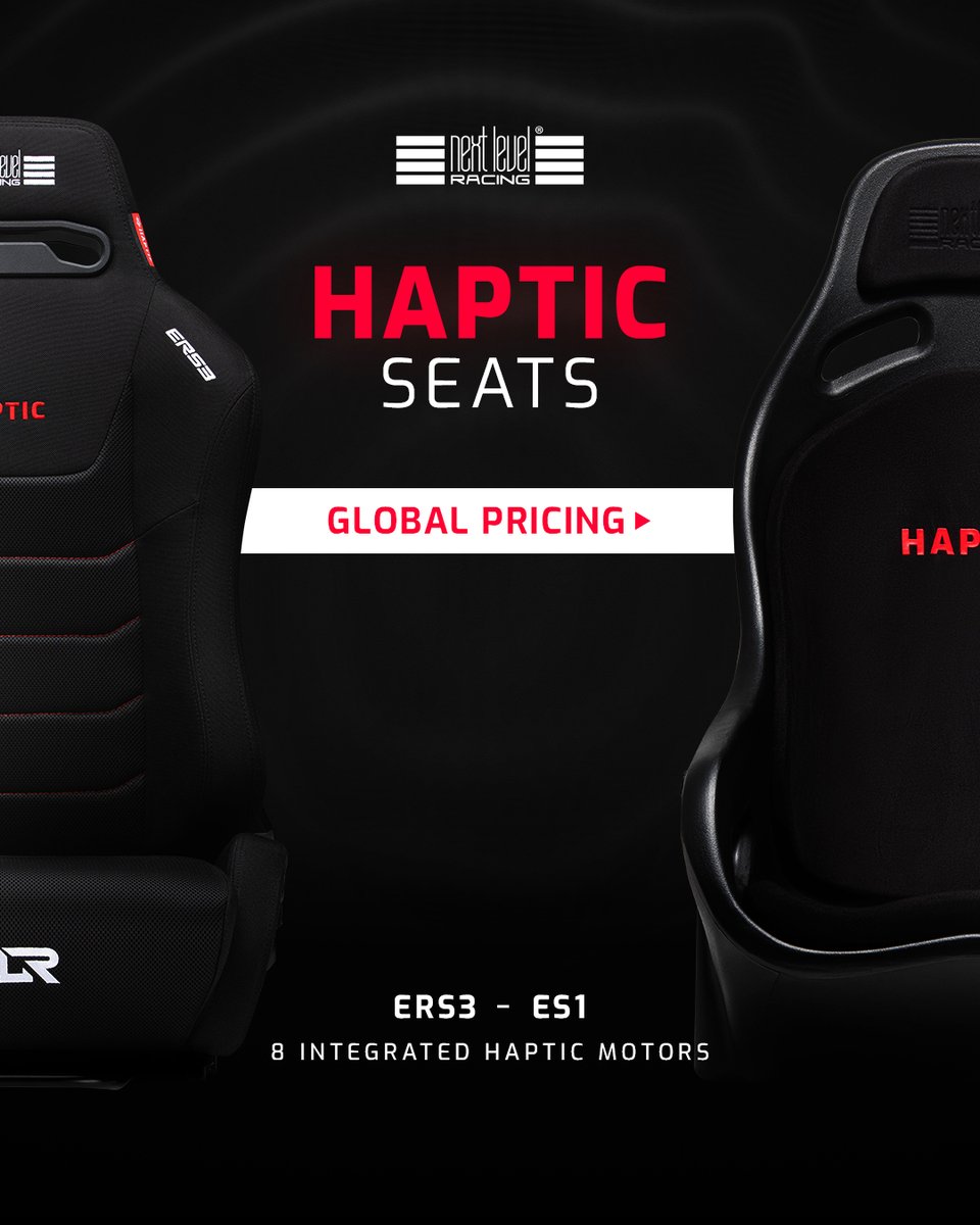 Haptic Racing Chair Full immersion. Zero compromise. ERS3 Haptic — $499 USD shipped ES1 ...