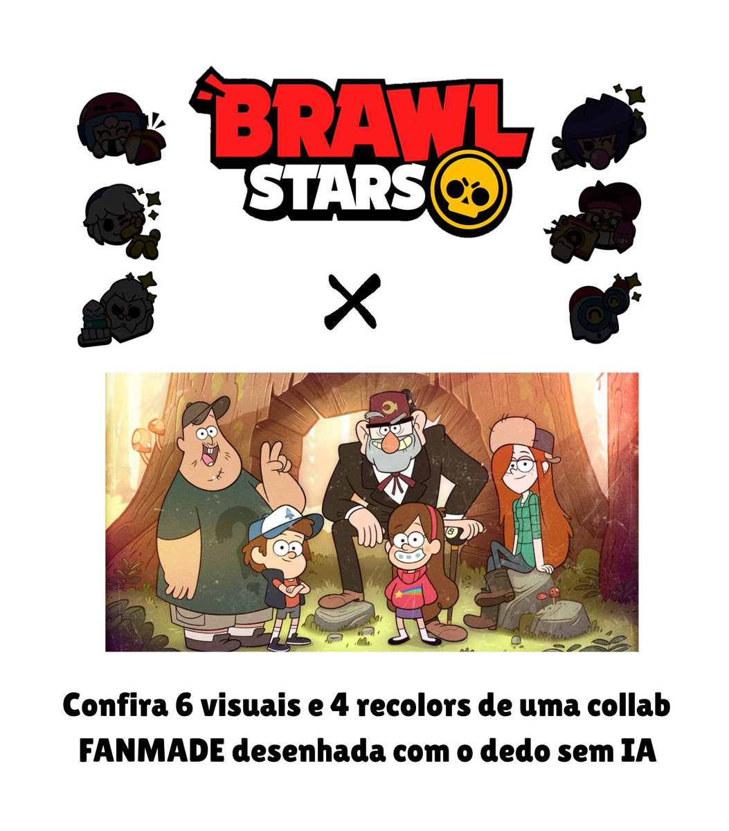 BRAWL STARS X GRAVITY FALLS 🌳
Fanmade collab
#BrawlStars #BrawlStarsArt #Supercell #BrawlTalk #brawlstarsfanart #BrawlArt #GravityFalls #GravityFallsArt