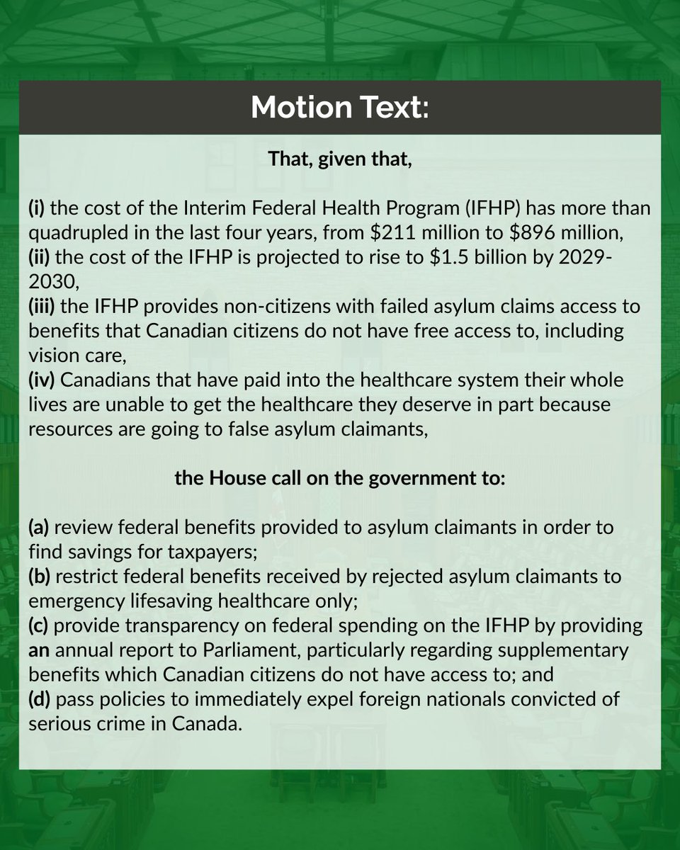 BlaineFCalkins's tweet image. Liberals just VOTED DOWN our Conservative motion that would have ensured a fairer healthcare system for all.

While Canadians are waiting longer and paying more, the Liberal government is choosing to maintain an unfair, two-tier system, that hands out expanded benefits to foreign