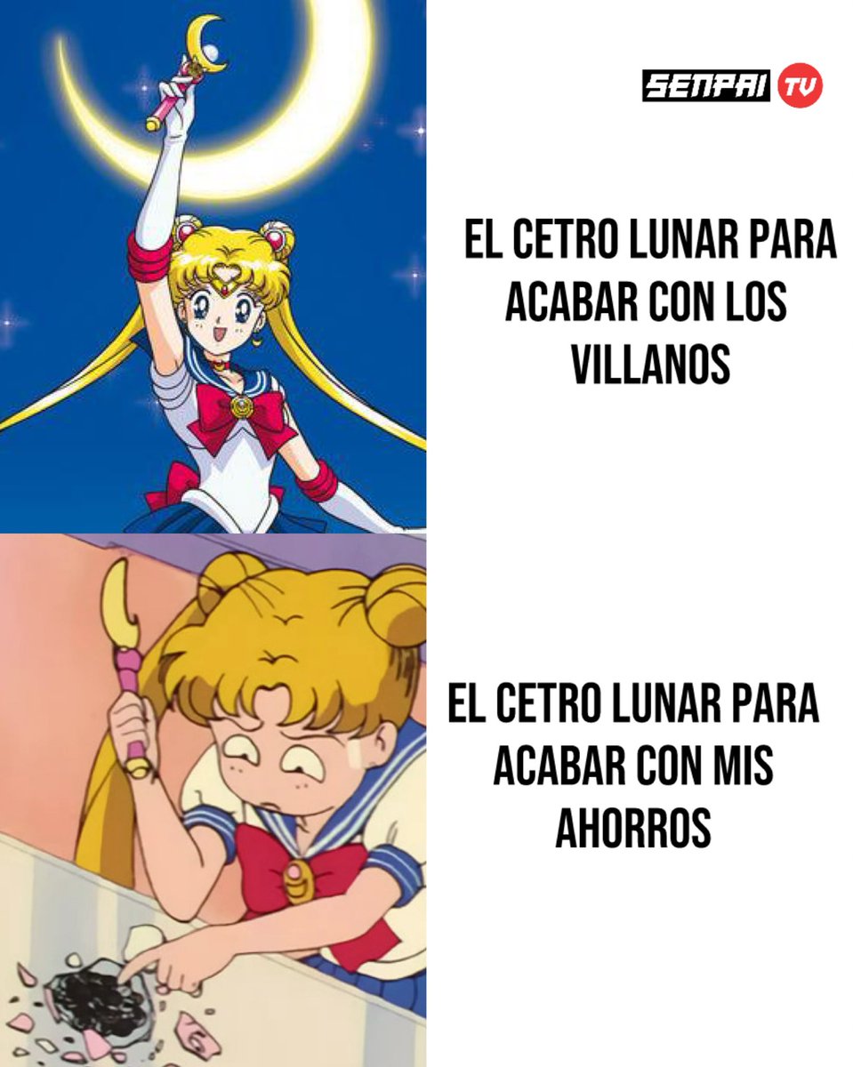 Tiene tantos usos jajaayuda, cuando pagan 🥲
Mejor sigamos evitando la realidad viendo la maratón de “Sailor Moon R” por la señal de Senpai Tv ❤️

Ahora por la señal de <a href="/VTRChile/">VTRChile</a> (758 HD y 64 SD) y <a href="/Zapping_Chile/">Zapping.com</a> (91 HD) 

#100porcientoanime #anime #sailormoon