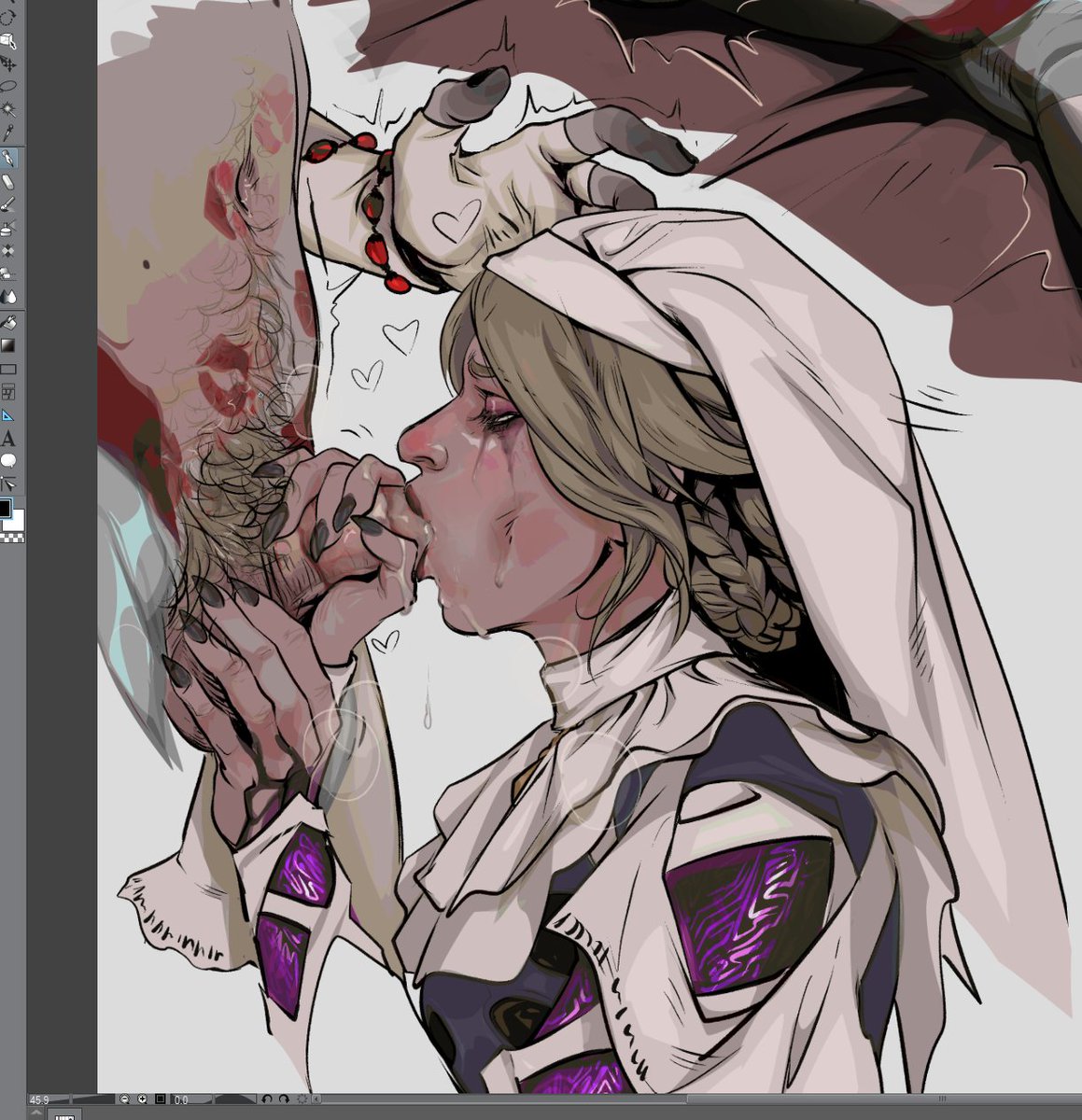netcrow98's tweet photo. [cw: dubious themes, pseudo incest?? idk anymore man, Marie and Lyon are fucking in this one] https://t.co/9uQexIidQ0