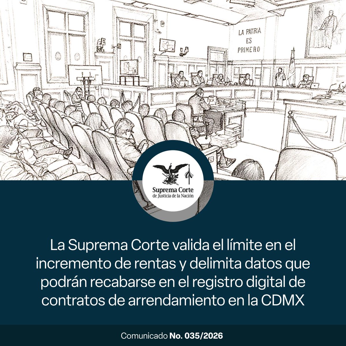 Hoy la #SCJN validó el límite al incremento de rentas en la Ciudad de México y delimitó con claridad qué datos podrán recabarse a través del Registro Digital de Contratos de Arrendamiento, garantizando certeza jurídica y protección de datos personales. 

¡Entérate!

Consulta el