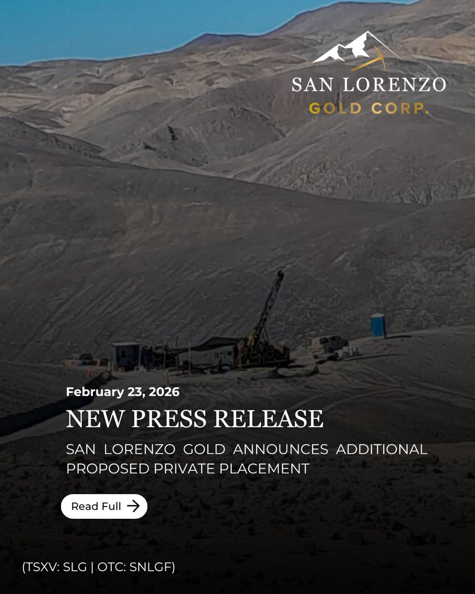 San Lorenzo Gold Corp. tweet media