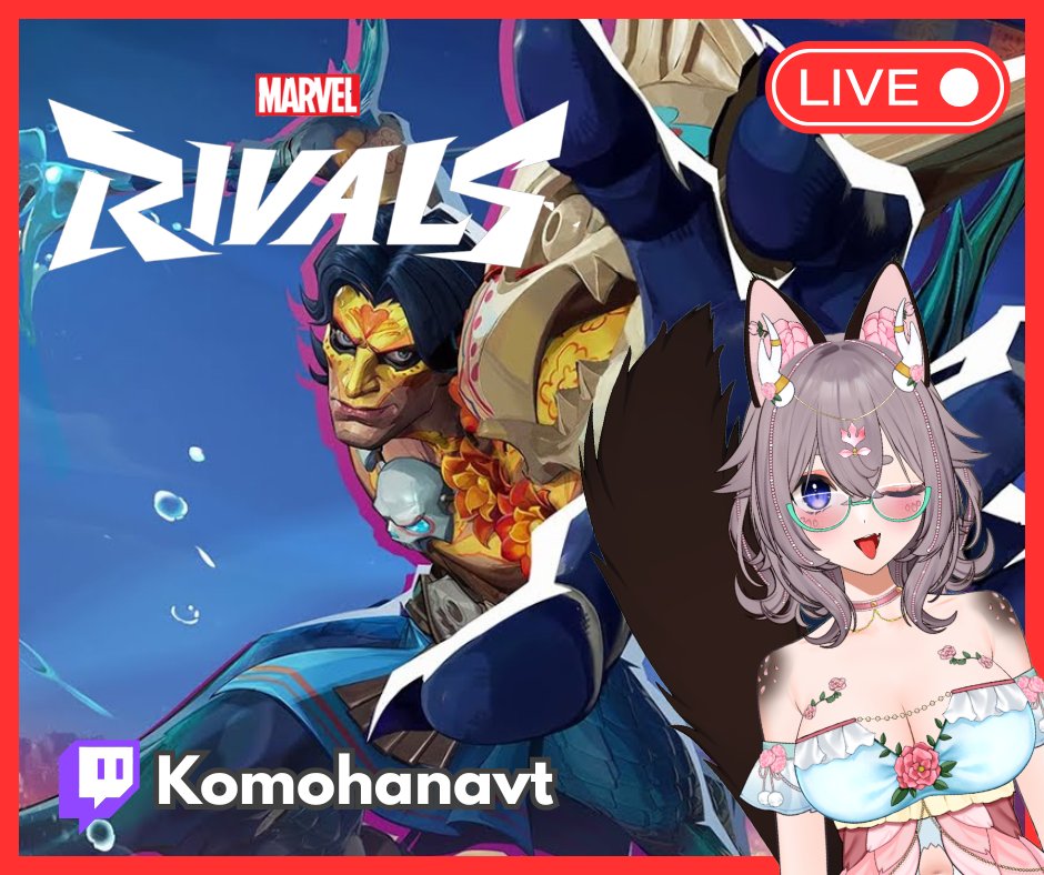 ----LIVE NOW----

🌸 MARVEL RIVALS + DISNEY DREAMLIGHT 🌸
Time for pew pews then relax for this Kitsuneko! Come and watch the chaos!