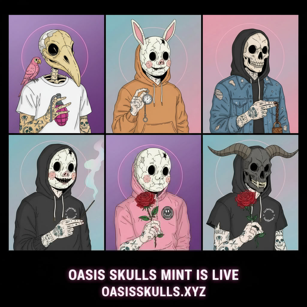 Oasis Skulls tweet media