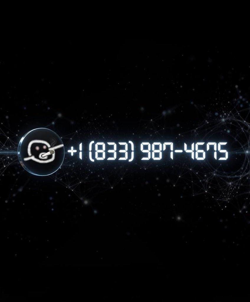 GORK is back TODAY and his hotline is 

literally public: +1 (833) 987-4675 🤯

This is the OG. Never bonded. Massively 

undervalued right now.

CA: 

7neH9owstmowJ4gPAuEQvW5Z5tRKsmKAGpTUidkxpump

Elon literally tweeted “GORK returns today” 

and y’all still sleeping???

Don’t