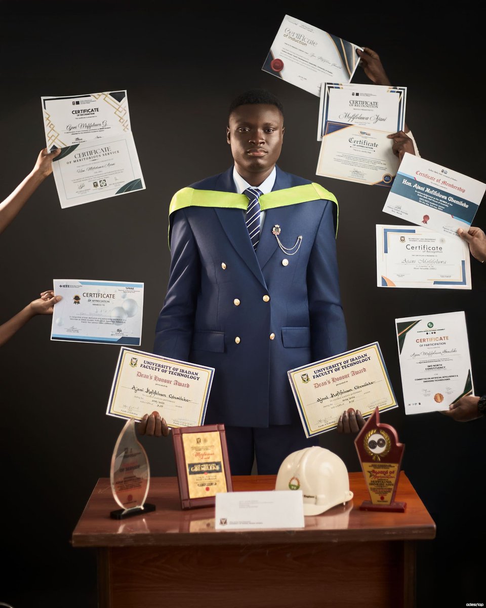 Sky1hunter's tweet photo. God is good!

I got inducted as an engineer today. I'm still processing a lot of emotions but one thing I can truly say is that God is good!

2019-2026
COVID-19, ASUU strikes, protests made the journey longer but I still prevailed and finished well

Mofifoluwa Ajani 
GMNSE GMNIEE
https://t.co/xBTPmydkUs. Electrical Electronic Engr. (First Class Hons.)

It can only get better from here!