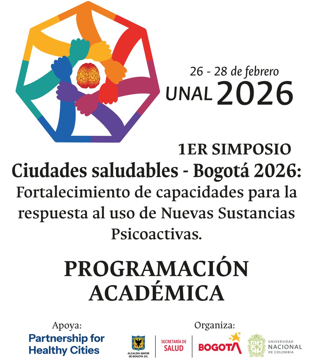 SimposioNSP26's tweet photo. ¡El 1er Simposio Distrital de Formación: Ciudades Saludables – Bogotá 2026 ya tiene programación!

Programación para el día viernes 27 de febrero. ¡No te lo pierdas!

Inscríbete:https://t.co/TGSa1OM7Rs

#CiudadesSaludables #Cities4health @SectorSalud @bUNAL_Bog https://t.co/0N5zWpFyL5