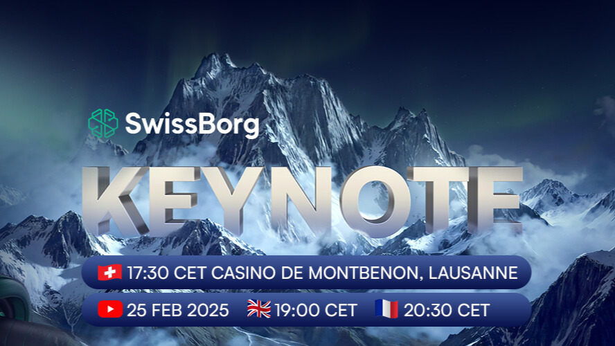 #SwissBorg 2026 Keynote (🇩🇪 recap) - 25.02.2026
#WeAreSwissBorg $BORG $BTC

⚠️ Mit KI zusammengefasste/übersetzte Informationen, nicht vollständig und keine Anlageberatung. Konsultieren Sie die offiziellen Quellen von SwissBorg und führen Sie eigene Recherchen durch.

🟢 Keynote