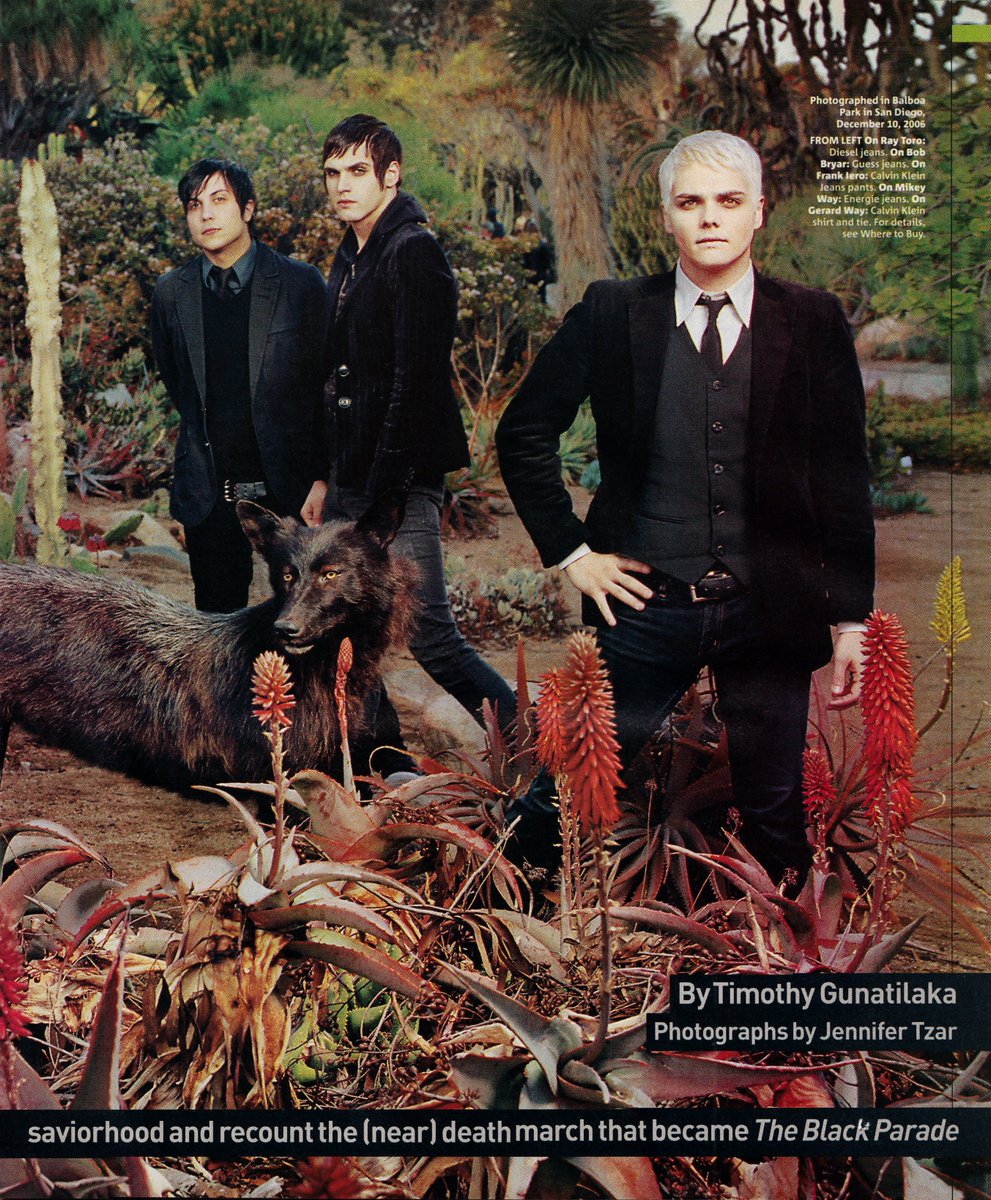 frnksource's tweet photo. My Chemical Romance for Spin Magazine, Feb 2007.

Photos: Jennifer Tzar, Words: Timothy Gunatilaka, my scans.
(1/4) https://t.co/YIC6EACuBe