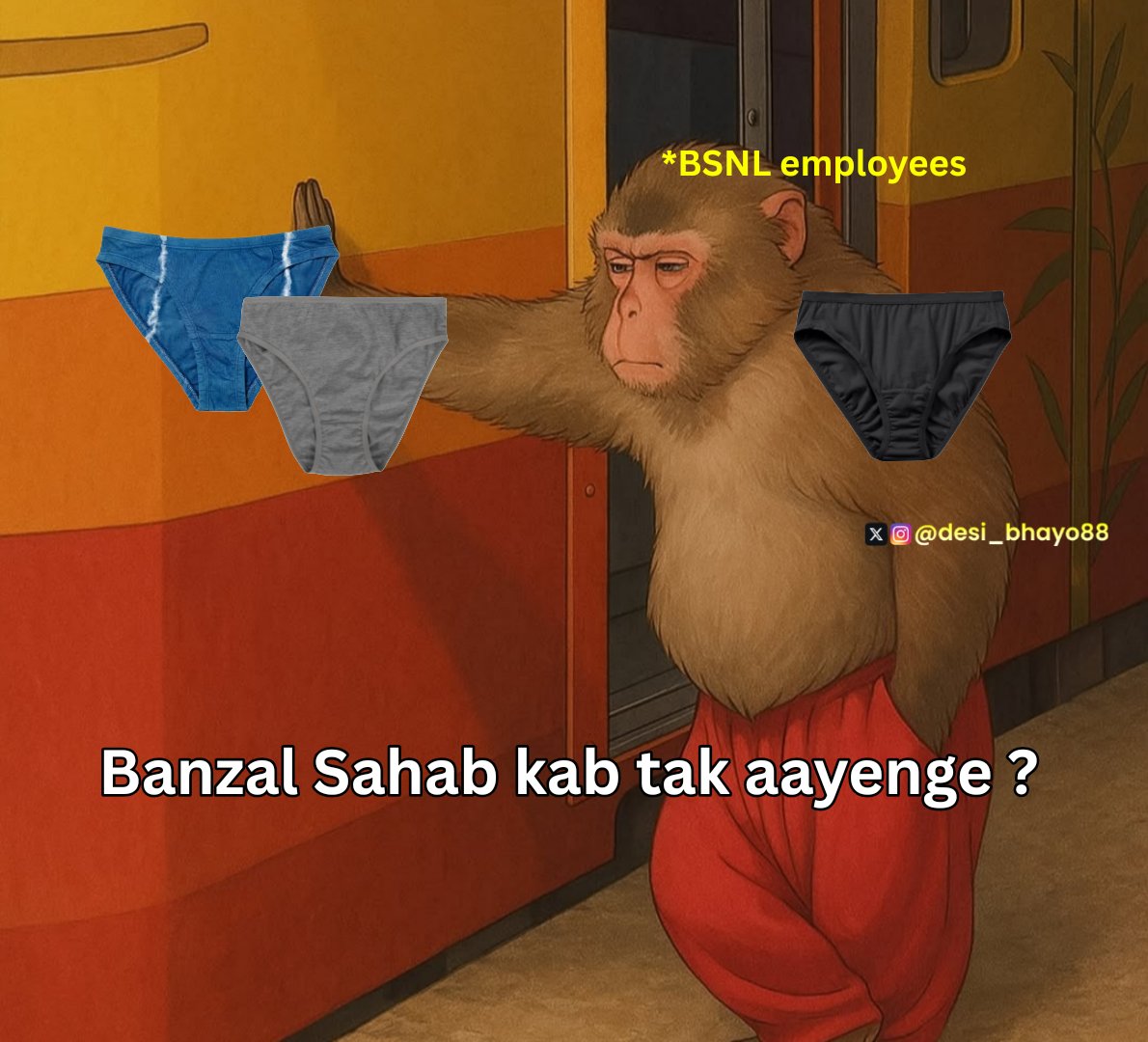 Rahulkumar__999's tweet photo. BSNL के कर्मचारी विवेक बंजल का इंतजार कर रहे हैं, उनका हाल कुछ ऐसा होगा 😭 https://t.co/BAKXxLA3u5