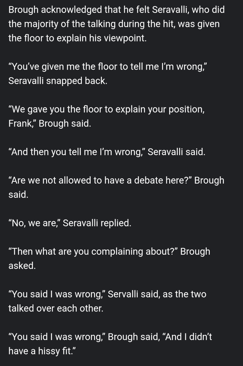 One of the greatest exchanges in Vancouver sports radio history.

"You said I was wrong. And I didn't have a hissy fit."  🤣🤣🤣🤣
