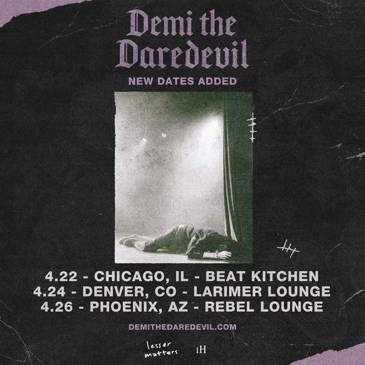 The Devilin Cult is leaving the internet this Spring, with new dates added in Chicago, Denver &amp; Phoenix! Tickets go on sale this Friday, February 27th at 9:00 AM MT / 10:00 AM CT at
demithedaredevil.com! 

Do you see your city on here? 😈