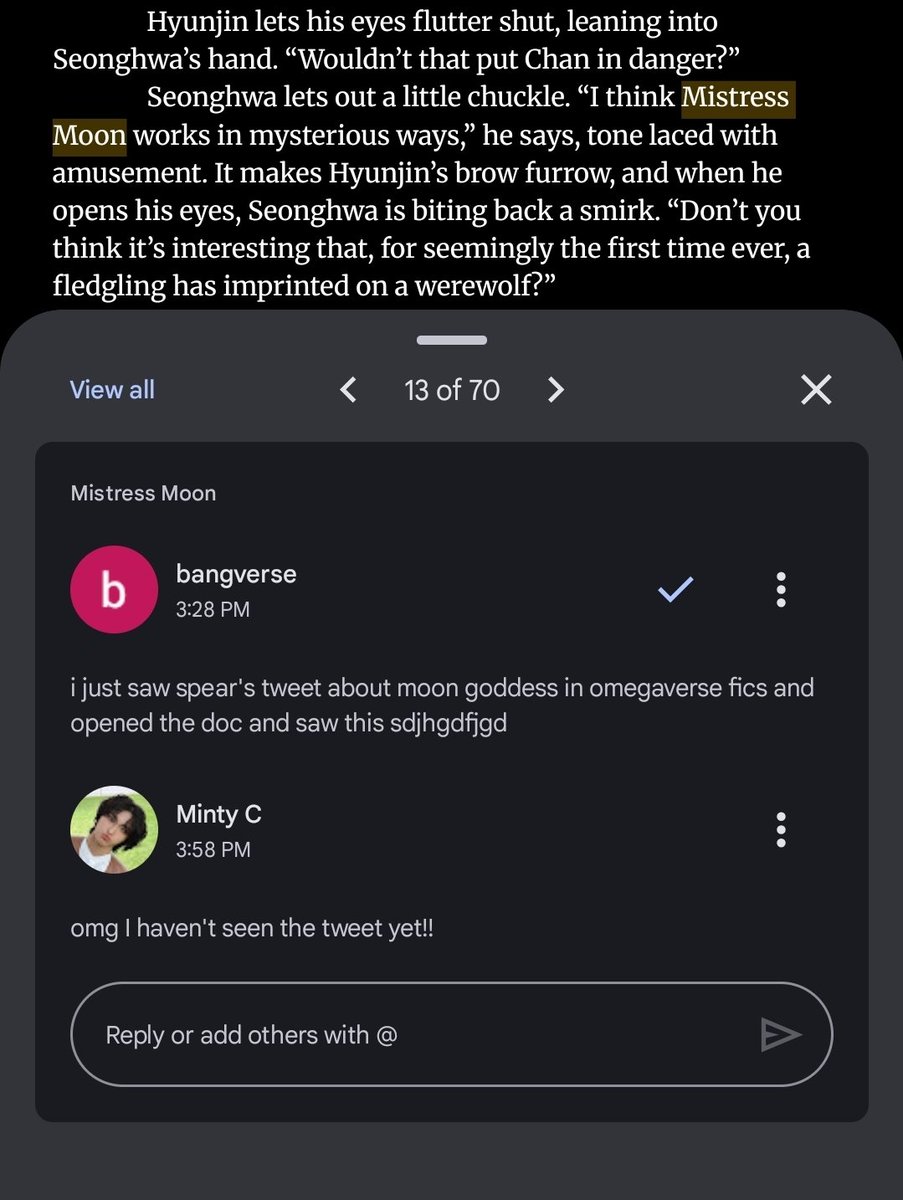 we're connected bestie