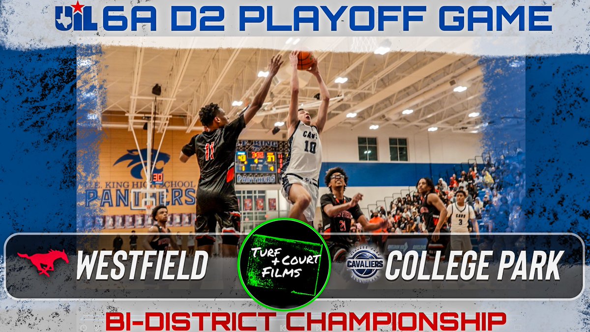 🎞️ UIL 6A D2 PLAYOFFS
🏀 Bi-District Championship 
📚 Westfield vs College Park

🔗 youtu.be/MTyiW0mTtaU

<a href="/cp_hoops/">CP Cavs Hoops</a> <a href="/WestfieldHoops/">Westfield Basketball</a> <a href="/KenStephens716/">Kenneth Stephens, M.Ed.</a> <a href="/bigsloan32/">Marcus Sloan</a> <a href="/RayMeach/">ℝ𝕒𝕪 𝕄𝕖𝕒𝕔𝕙</a>  <a href="/djones8301/">Doug Jones</a> <a href="/RcsSports/">Jim Hicks</a> <a href="/GradyMajors/">Grady Majors</a> <a href="/BallSoHardSS/">Ball So Hard</a> <a href="/GASOLyndon/">Lyndon Cook 🏀</a> <a href="/CTP_Scouts/">Charles Yates</a> <a href="/KevinMoses38/">Kevin Moses LLC</a> <a href="/alex__holt1/">Alex</a>