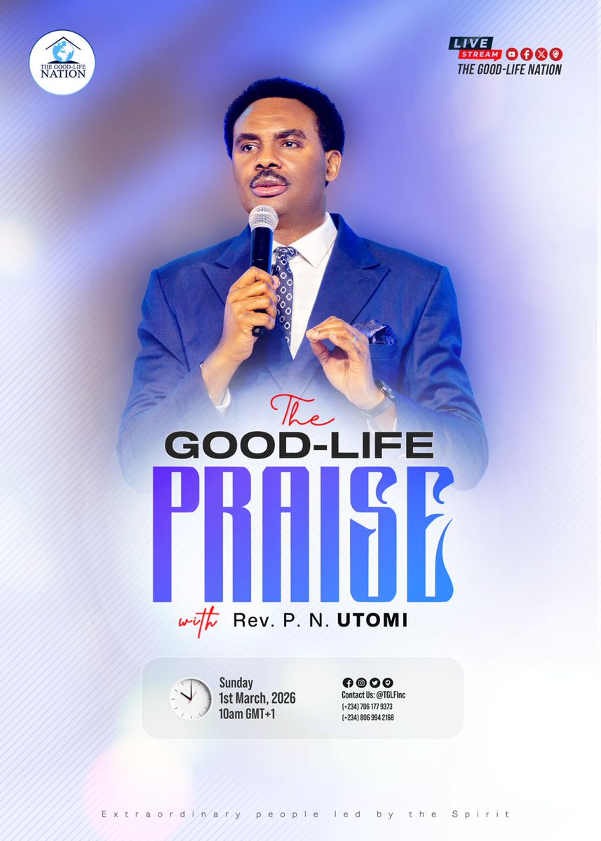 Every word of God to us for the succeeding month is not a word that is limited to that month. The word for every month is an addition to your faith for your future.
Anticipate THE GOOD-LIFE PRAISE with RPN this Sunday 1st of March, 2026.

Details in the Flyer.

#RPN 
#APeopleCome