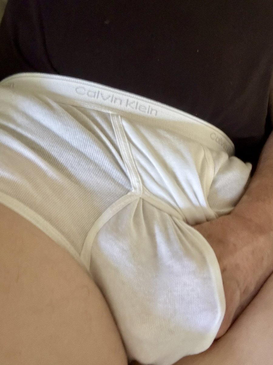 Robertski30's tweet photo. Fiddling with my dick in my full rise Calvin tighty whities. https://t.co/YfYbae920I