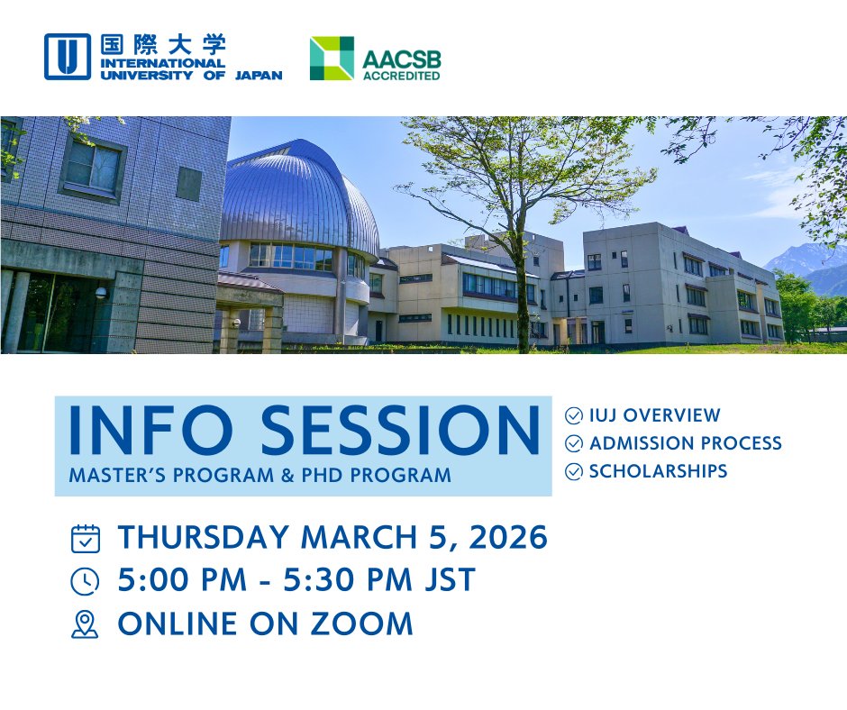 Int'l University of Japan tweet media