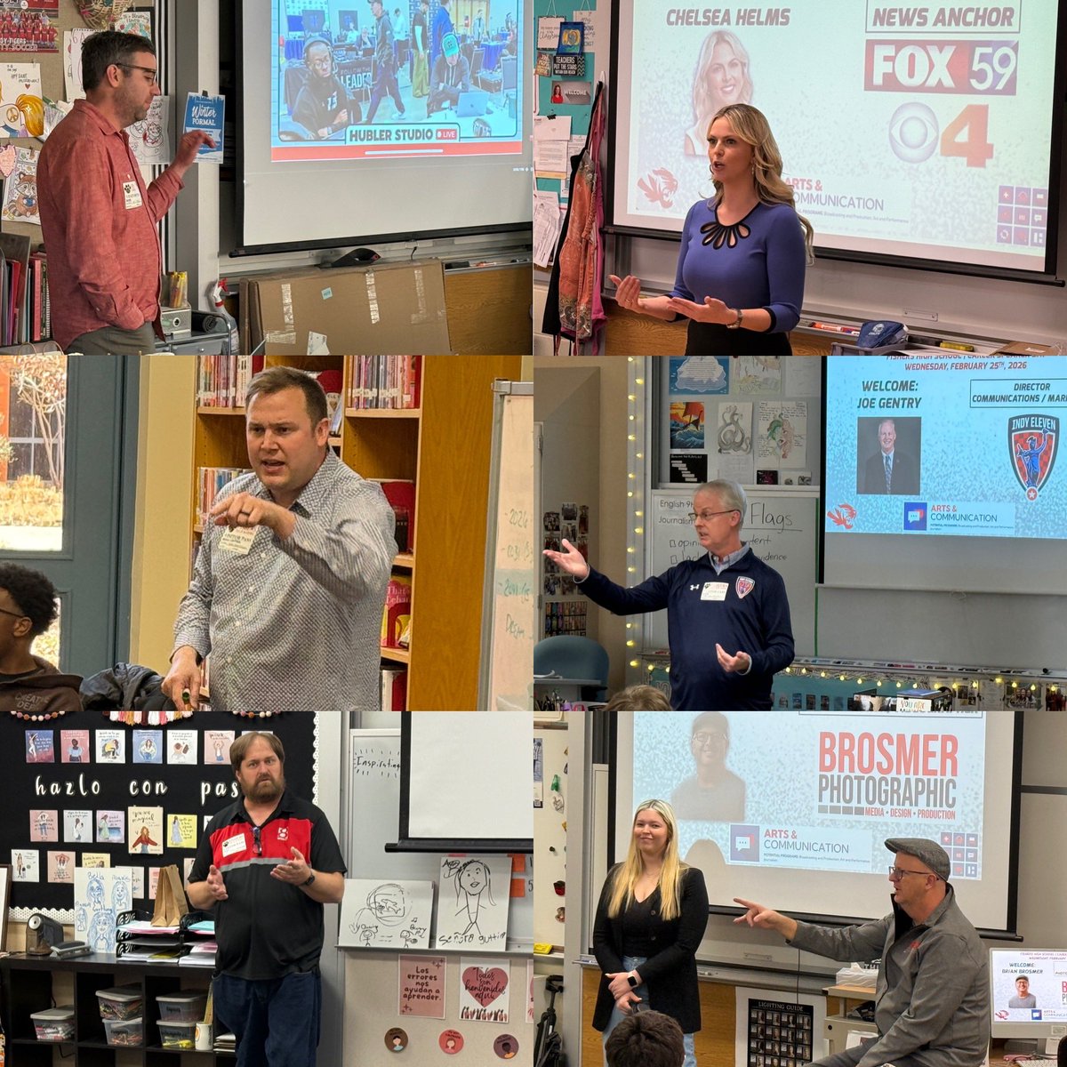 MrGood_TV's tweet photo. So cool to have some professional friends in the industry that were willing to donate their time to speak with the FHS media students! I’m very appreciative of them and excited our students had such a great opportunity to hear from some of the best around! https://t.co/vBmGvuuSbb