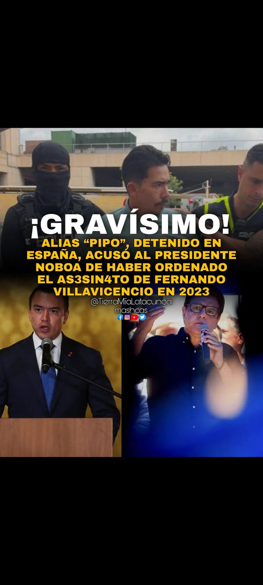 elduroec's tweet photo. La Fiscalía tenía sus "testigos estrellas" en Marcelo Lasso y alias Pipo para que declaren contra la RC5 y Rafael Correa por el asesinato de Fernando Villavicencio. 

En ambos casos ellos vincularon de ese crimen a Guillermo Lasso y Daniel Noboa, respectivamente. https://t.co/0U7z5e2ull