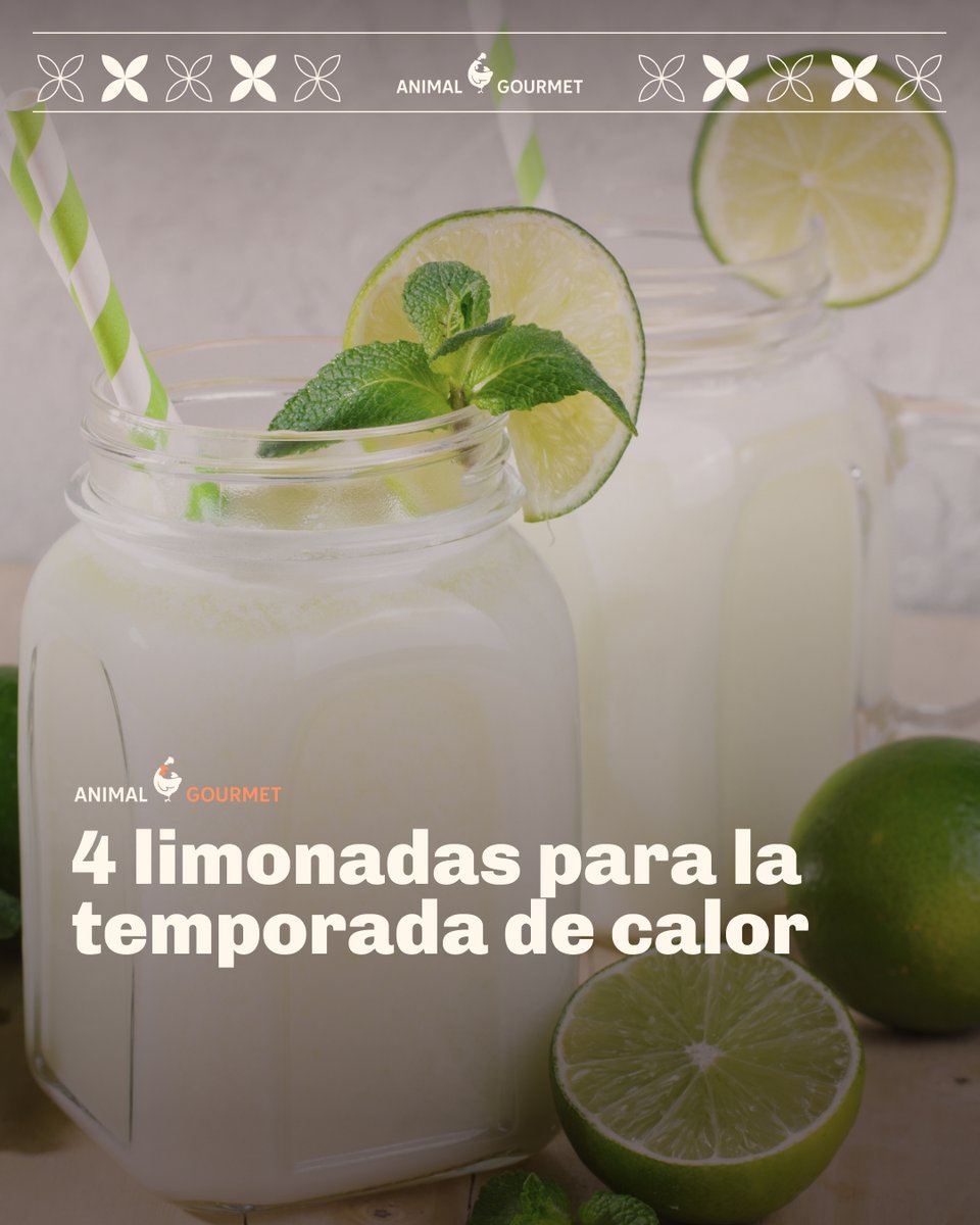 animalgourmet's tweet photo. 4 limonadas para la temporada de calor 🍋‍🟩 🥵  ¿Cuál se te antojó más? Receta aquí: https://t.co/YbEdpJU8xW https://t.co/PtRIDgdRkx