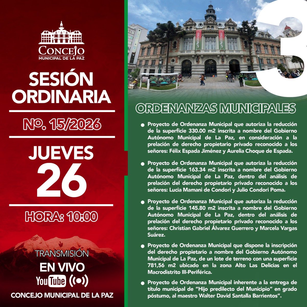 Concejo Municipal de La Paz tweet media