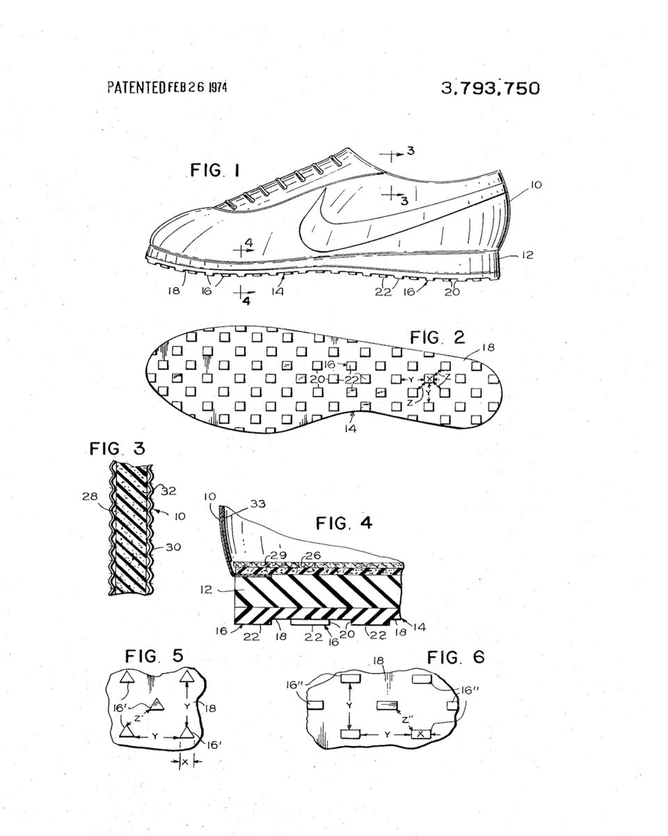 nike us patent no 3793750
