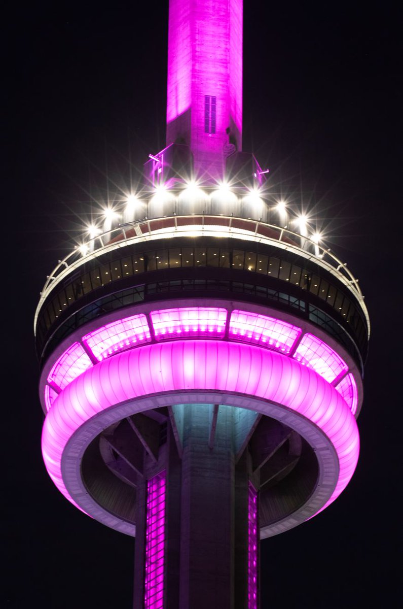 Tonight the #CNTower will be lit pink for Pink Shirt Day / Ce soir, la #TourCN sera illuminée en rose pour la Journée mondiale du chandail rose