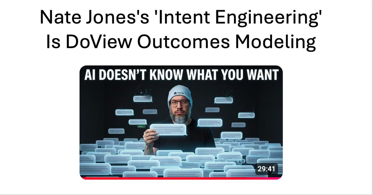 People in one discipline often don't realize that they don't need to reinvent the wheel. We are seeing this with <a href="/natebjones/">Nate</a> idea of 'intention engineering'. Great idea, but we should just port approaches with human organizations to AI. drpaulduignan.substack.com/p/nate-joness-… #intentengineering