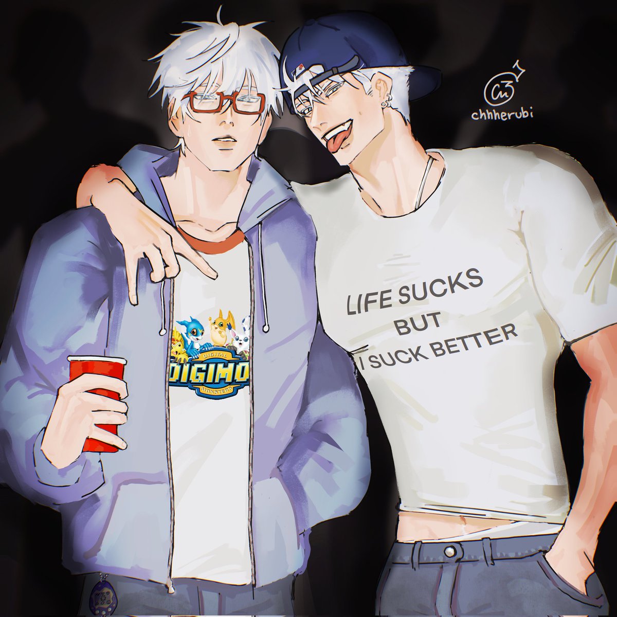 gojo twins have been my only reason to wake up these past few weeks🥹✌️ #JujutsuKaisen #jjk #GojoSatoru