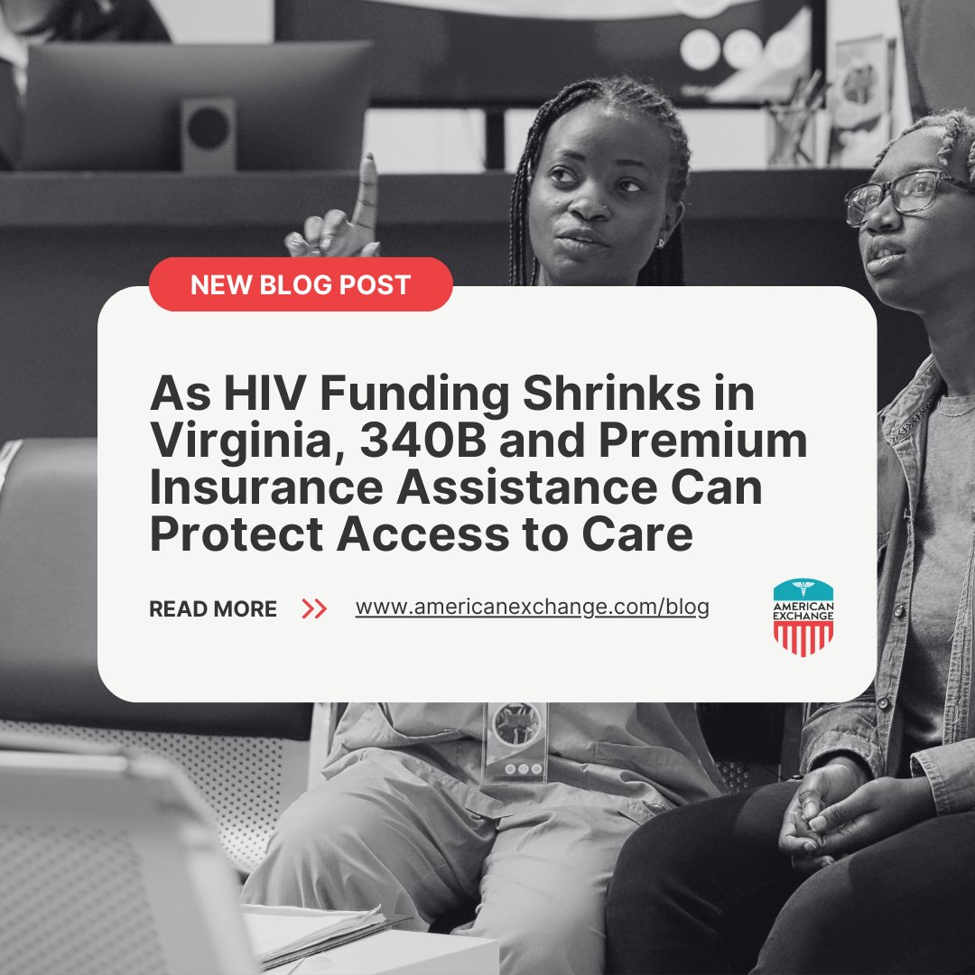 Am_Exchange's tweet photo. When funding shifts, patients shouldn’t lose access. Discover how 340B savings and Premium Insurance Assistance Programs can help providers protect care for people living with HIV. New blog live now.

https://t.co/eNoESWz8mg https://t.co/A1NlDLBKWb