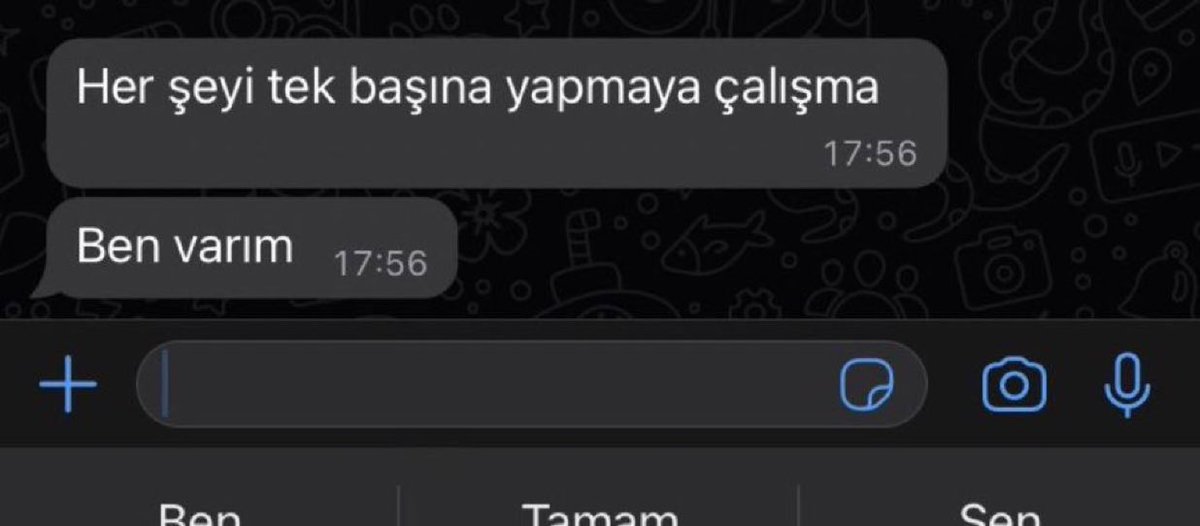 Şu mesaja ihtiyacım var