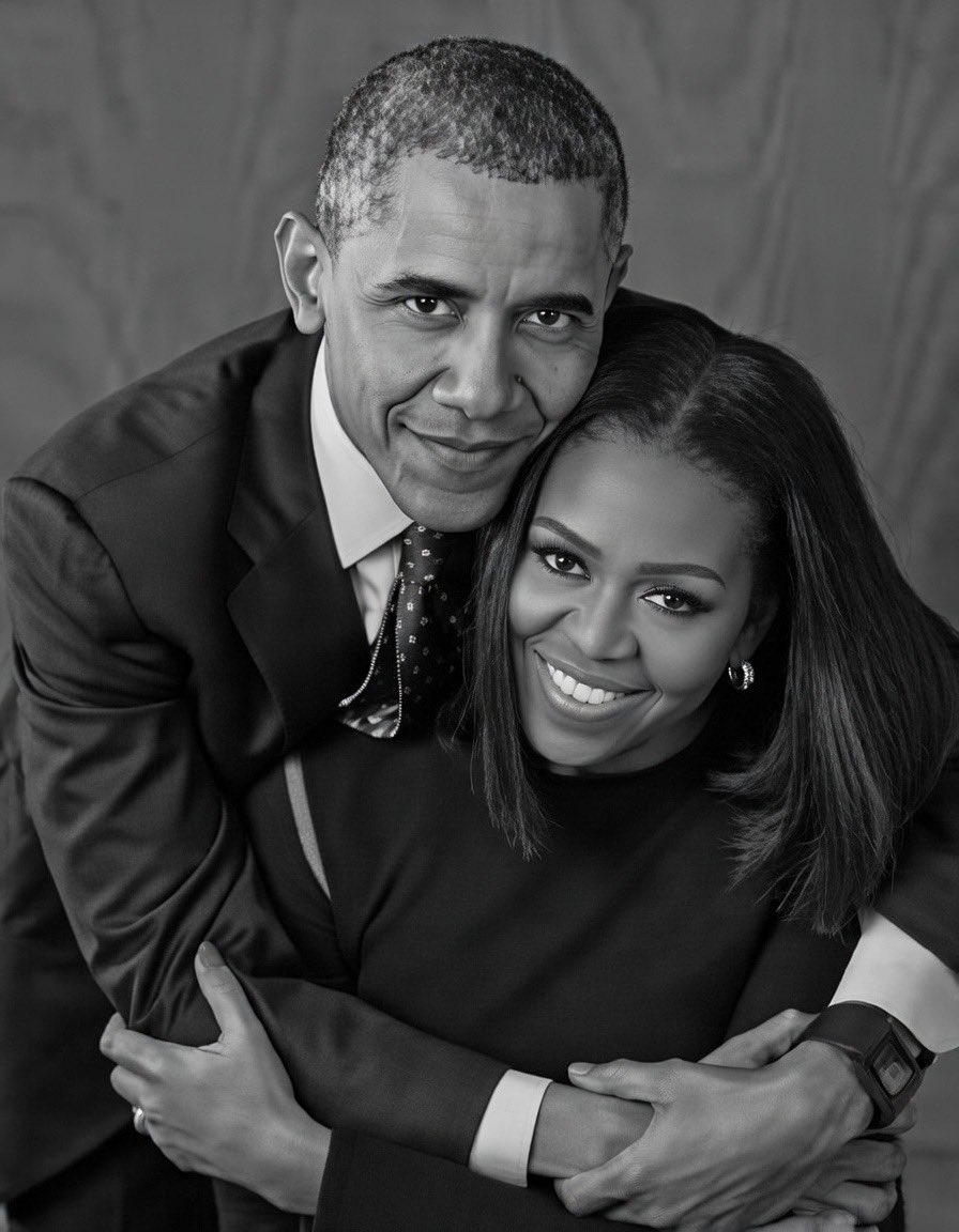 ML3democrats's tweet image. You will never see Trump and Melania like that. Drop a 💙 if you miss Obama