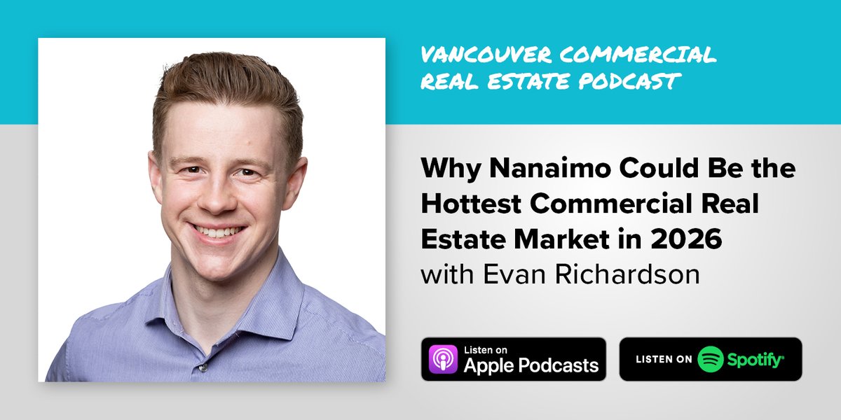 vcrepodcast's tweet photo. π¨ NEW #VCREPodcast! Is Nanaimo the next breakout market in BC? From population growth to national retailers entering the market, Evan Richardson of @wwc_nanaimo unpacks why this Vancouver Island city could be one of the most exciting places to invest. https://t.co/gBNkchNtEW https://t.co/zDOa6OSJfF
