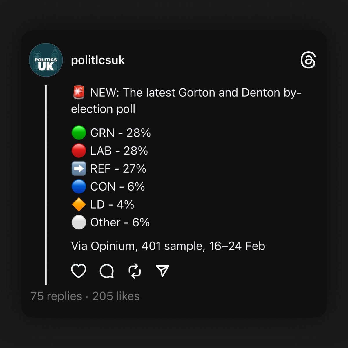 If you live in #Gorton and #Denton, don’t believe the dodgy bar charts from the Greens. <a href="/uklabour/">The Labour Party</a> can win this seat. Angeliki Stogia is the only truly local candidate who already has a track record of delivering for this community. Don’t forget to vote Labour tomorrow