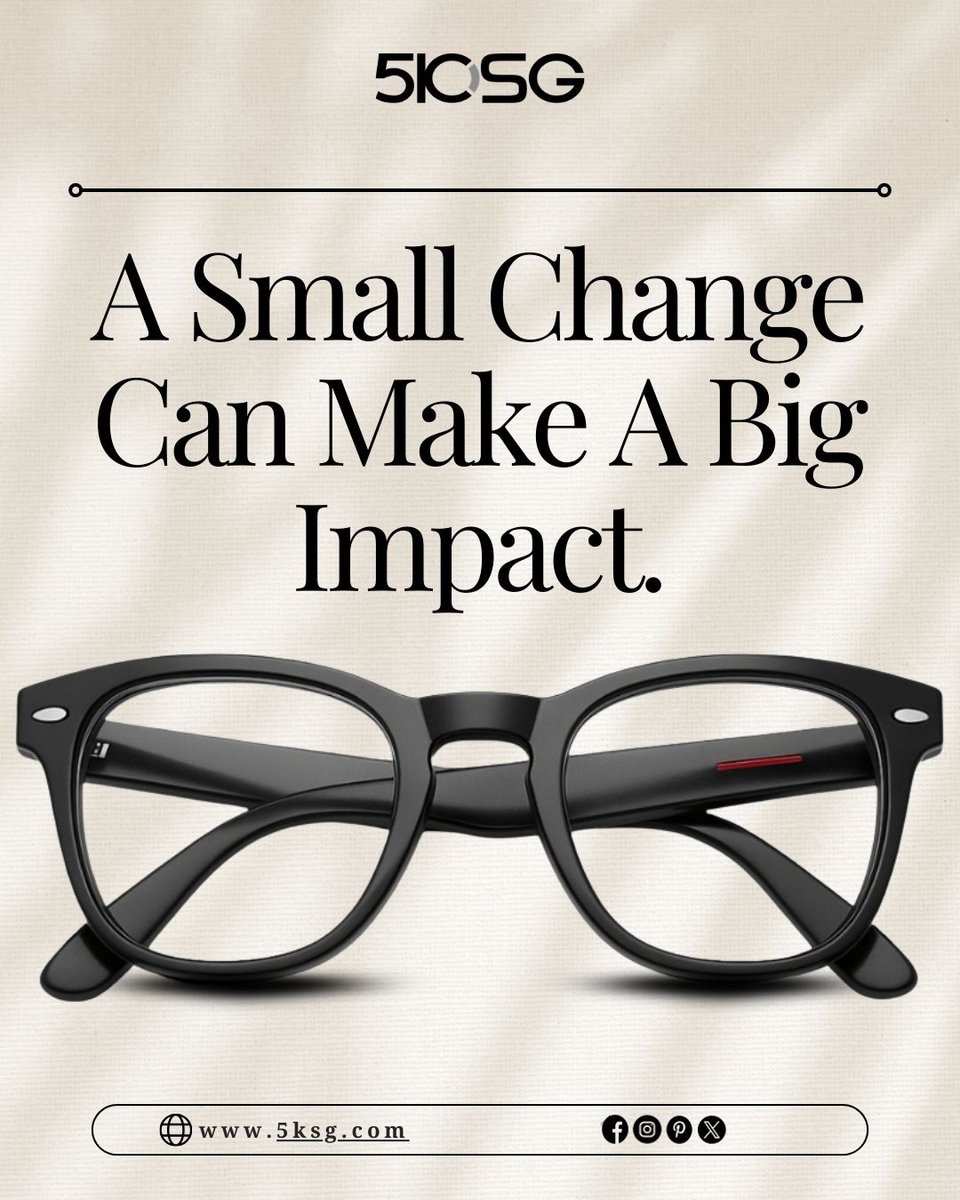 5KSGofficial's tweet photo. New glasses refresh your style and sharpen your view.
Explore your next pair at 5KSG today.

Order Now: https://t.co/uosUSMSvkb
#newglasses #newframes #eyewearstyle #clearvision #stylishlooks https://t.co/Owtsspqolz