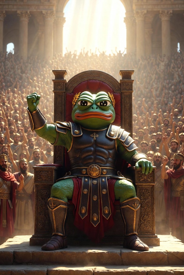 Wookie_86's tweet photo. @teslaownersSV @elonmusk @KekiusMaximusI Kekius Maximus 🐸⚔️ https://t.co/f2EDNvVHYH