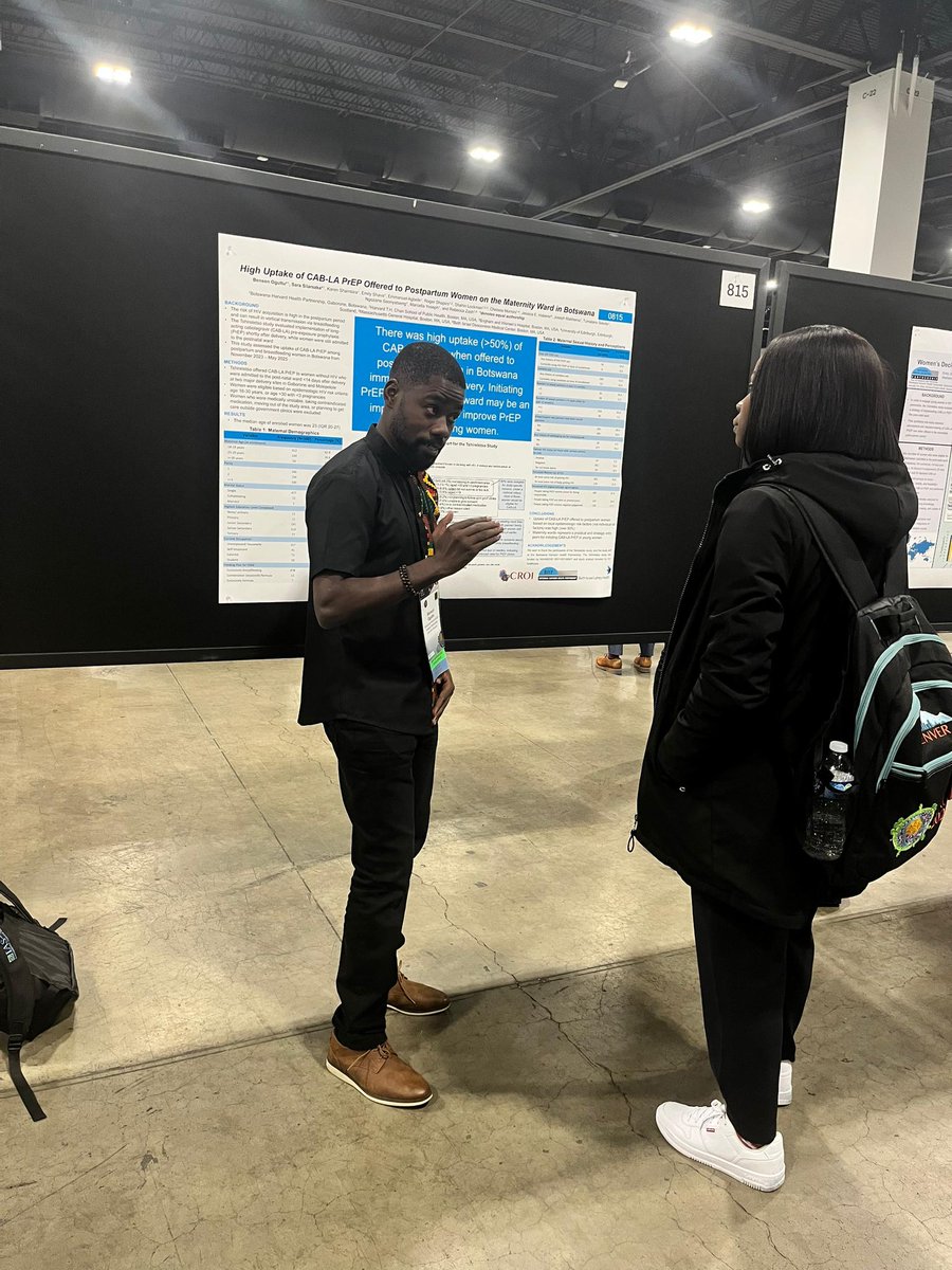 AidsHarvard's tweet photo. BHP at the Conference on Retroviruses and Opportunistic Infections (22–25 Feb) in Denver 🇺🇸

Showcasing Botswana-led HIV &amp; infectious disease research shaping global policy and practice.

#CROI2026 #BHPResearch #HIVResearch #GlobalHealth https://t.co/nArNogGNs8
