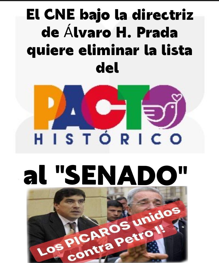 mane_sabio's tweet photo. #AlvaroHernanPrada
#CNE #Art40 constitución
Si no hay lista del #PactoHistorico el presidente #Petro tomaría acciones drásticas https://t.co/IqpQTz5tBv