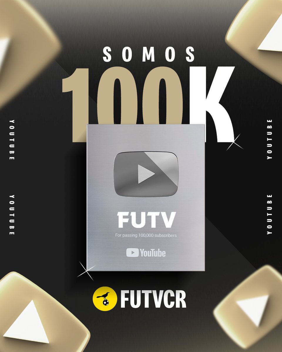 FUTVCR's tweet photo. ¡Gracias a nuestra comunidad de YouTube! 💛

Recordá que acá podés disfrutar de resúmenes, partidos y programas. 📺⚽ https://t.co/qkg6D8emRA