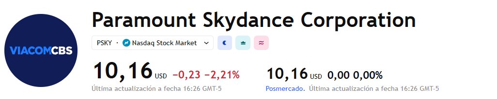 📺 Paramount Skydance $PSKY guides Q1 revenue below expectations at $7.15B–$7.35B, missing the ~$7.36B consensus, as continued pay-TV subscriber losses weigh on its legacy TV business. Shares slipped in after-hours trading.

The update comes amid its hostile $31/share bid for