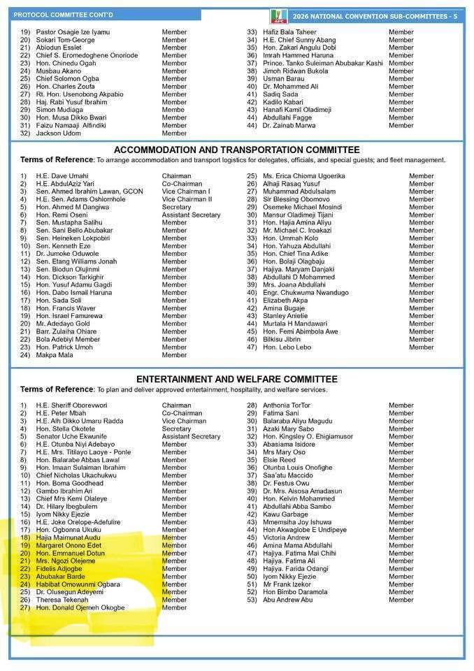 Congratulations, Hon <a href="/TheresaTekenah/">Theresa Tekenah 🇳🇬</a>,on your appointment as member, Entertainment And Welfare Committee,APC National Convention 2026.

Please remember me in your paradise.