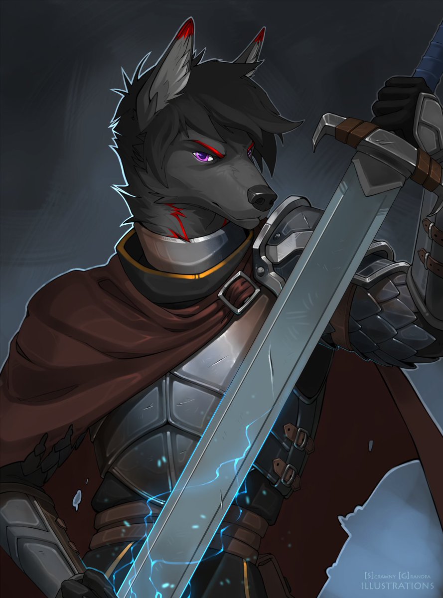 arkinethewusky's tweet photo. I just got this absolutely amazing piece of art from @ScrawnyGrandpa this piece came out SO good im stunned!! Please give them a follow and show them some love their art is just ..... next level ❤️ https://t.co/CScNvszAZm
