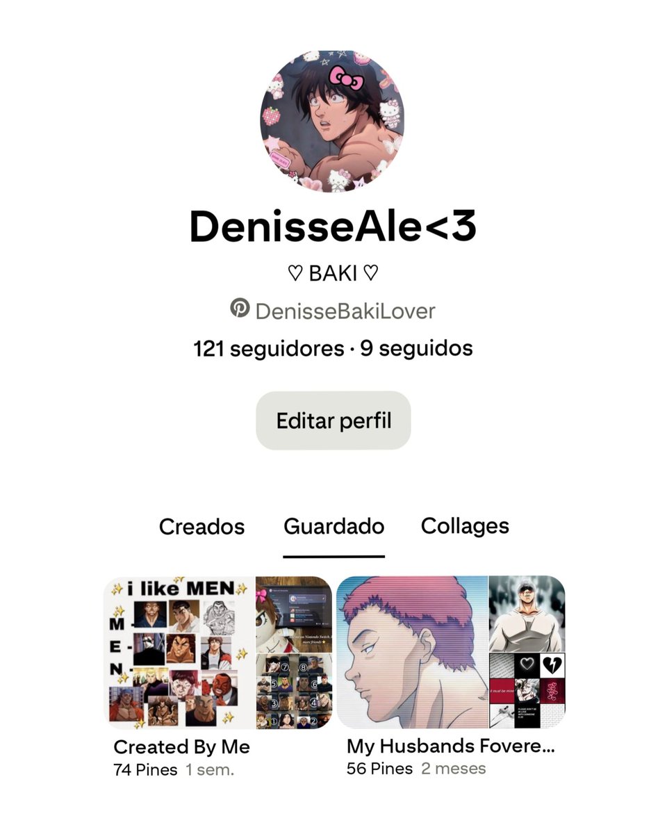 Since there are only a few hours left until the premiere of BAKI DOU and my account here has a bit more visibility, I invite you again to my Pinterest account where I upload images for the female BAKI fandom, as well as what I upload here🫶🩷

#Pinterest #BakiDou