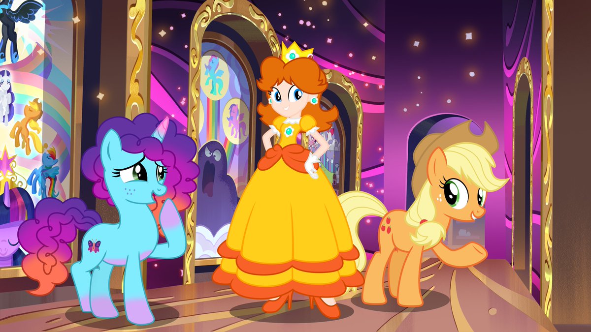 aaliyah_rosado's tweet photo. Daisy, Applejack and Misty in a Mysterious New Room.
#PrincessDaisy #ApplejackMLP #MistyMLP #MistyBrightdawn #SuperMario #SuperMarioBros #mylittlepony #MyLittlePonyFriendshipIsMagic #MyLittlePonyTellYourTale #EquestriaGirls #crossover https://t.co/KHOXTtUhbz