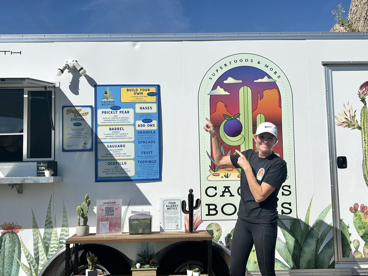 Monica Godfrey is the owner of Cactus Bowls. She was helping a customer outside of the truck when Bader homered, so she saw everyone ducking for cover.
