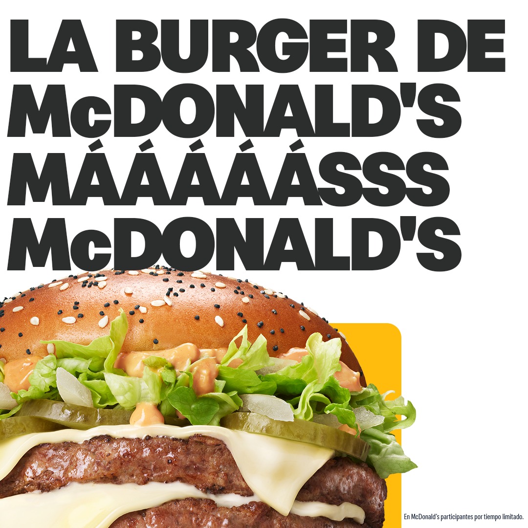 McDonalds's tweet photo. la Big Arch es una GRAN NOTICIA