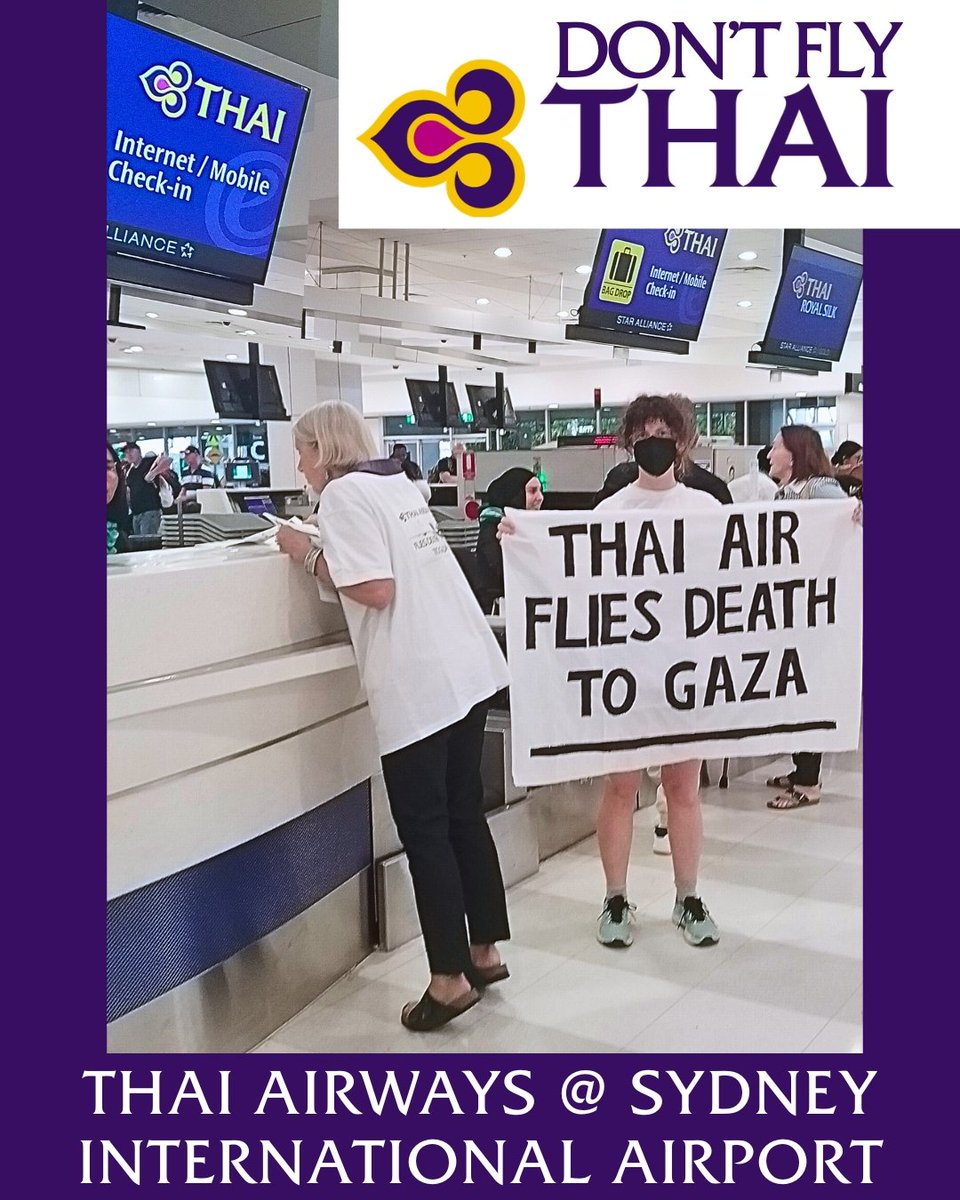 wagepeaceau's tweet photo. F35 parts are being sent direct from Sydney airport on ThaiAir passenger jets.
Crucial provisions for genocide. Maintenance parts make the #genocidejet
run. The 'ceasefire' is just a maintenance pitt stop.
But, the real question is
WHO IS SIGNING THE EXPORT PERMITS? https://t.co/twBFGbdN2s